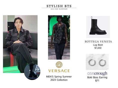 versace shoes jungkook|donatella Versace jacket.